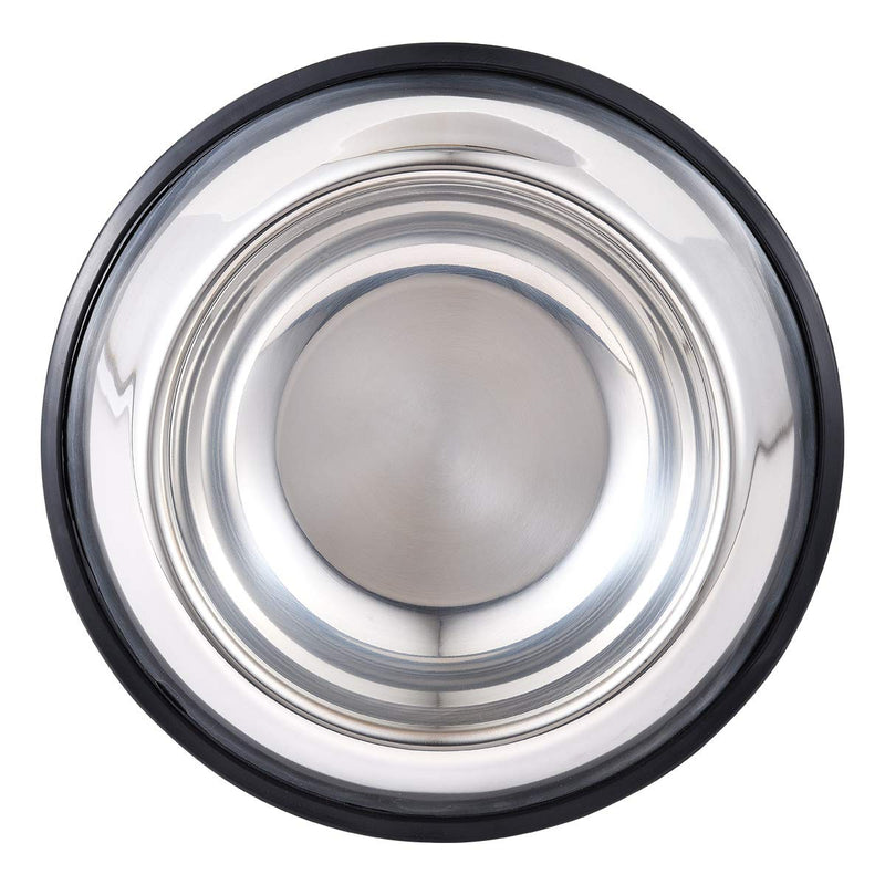 INONE Stainless Steel Dog Bowl with Rubber Base for Food and Water, Pet Food Container, Perfect Dog Bowls Choice for Small/Medium/Large Dogs or Cats (2 Pack) 16oz 2pcs - BeesActive Australia