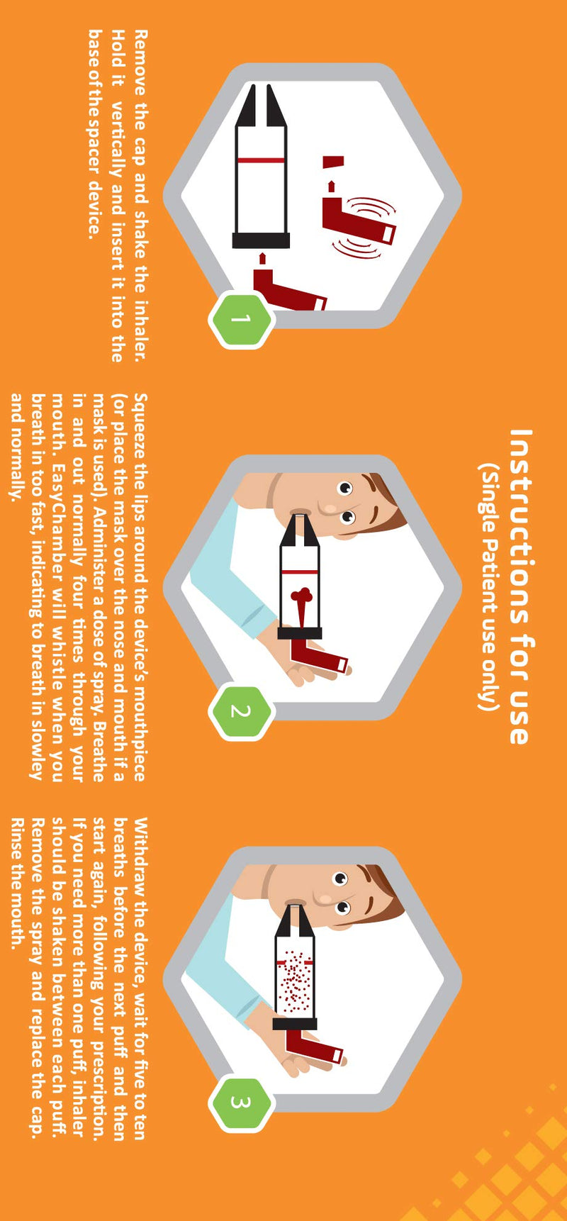 EasyChamber Anti-Static Spacer Device with Infant Mask, Inhaler Chamber, use with Metered Dose Inhaler, BPA and Latex Free - BeesActive Australia