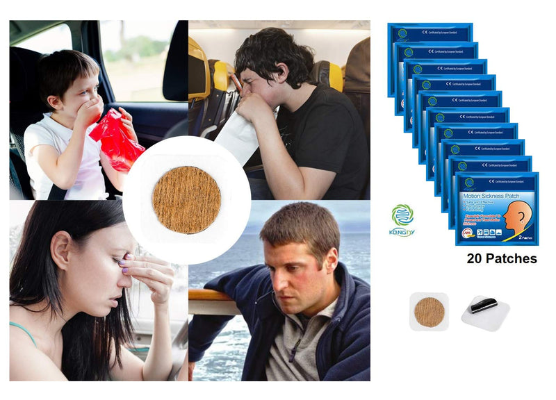 KONGDY® Motion Sickness Patch - Travel Sickness, Anti-Nausea Car Sea Plane (20) 10 - BeesActive Australia