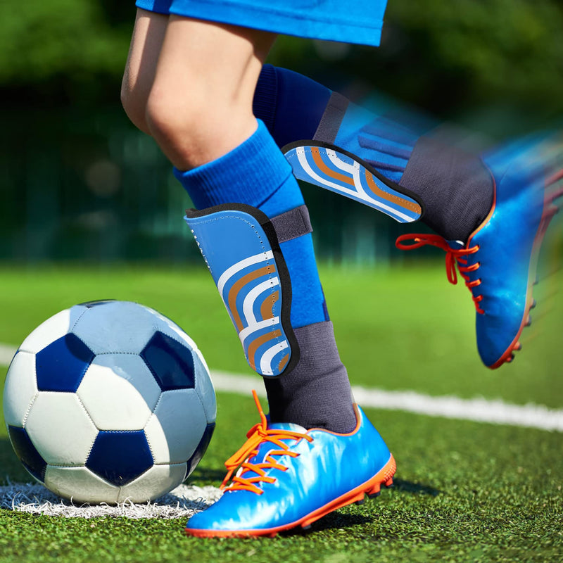 Uantc Shin Guards - Soccer Shin Guards Cushion Protection Reduce Shocks and Injuries - Calf Protective Gear Shin Guards for Kids/Adult - Shin Guards Soccer Youth for Boys/Girls Blue Medium - BeesActive Australia