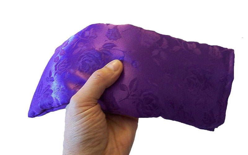 [AUSTRALIA] - (Take Two Pillows) One Flax Seed and Lavender Silky Satin Eye Pillow with Matching Slip Cover, (10 x 4 x 0.8 inches) Don’t take Pills! Take Pillows! 