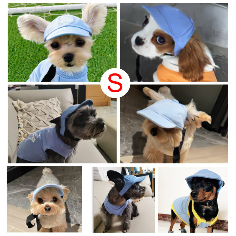 Yikeyo Dog Hat for Small Dogs Dog Sun Hats with Ear Holes, Pet Puppy Baseball Cap for Summer Dog Visor Caps Pink - BeesActive Australia