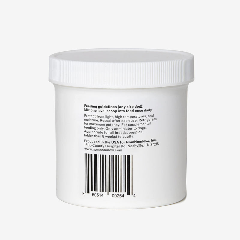 Nom Nom Dog Full Spectrum Probiotic Support Prebiotic Fiber and Inulin Powder Blend - Dog Probiotic for Digestive, Immune, and Dog Allergy Health Preferences - BeesActive Australia