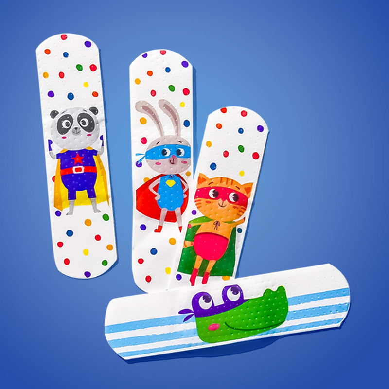 Superhero Plasters for Kids (Latex Free/Hypoallergenic/Washable/Plasters/Assorted Models), 32 Count (Pack of 1) - BeesActive Australia