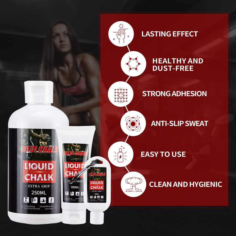 Togear Liquid Chalk MEDICHALK, Sports Chalk, Hand Grip Chalk,Weightlifting Chalk,Gym Chalk,Work Out Chalk for Cross Training, Powerlifting,Pole Dance 50ML - BeesActive Australia