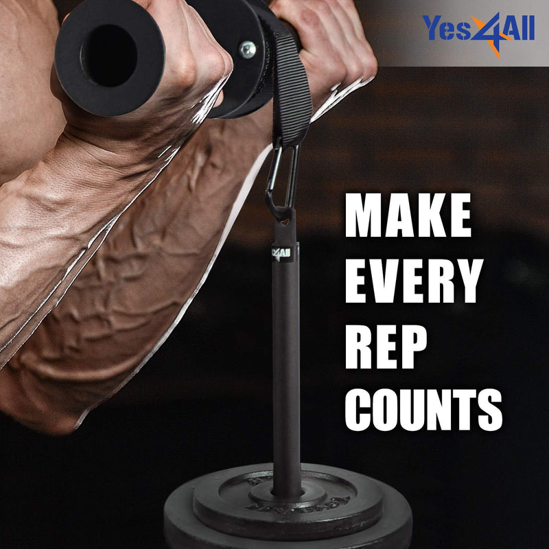 Yes4All Weight Plate Loading Pin 1 inch and 2 inch, Fitness LAT Cable Pulley System Gym, Heavy Duty Gym Equipment For Home with Tricep Rope Cable Attachment A. Loading Pin: For Both Olympic and Standard Plates - BeesActive Australia