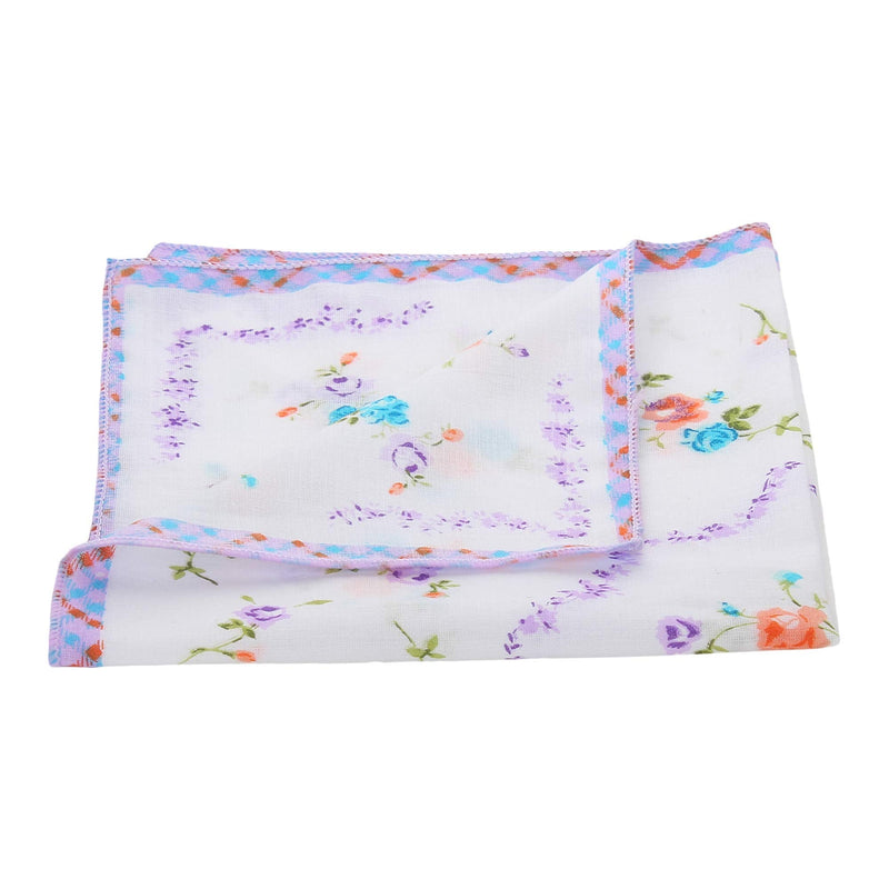 Caruso Italy Women's 100% Pure Cotton Hankerchief - Pack of 10 White - BeesActive Australia