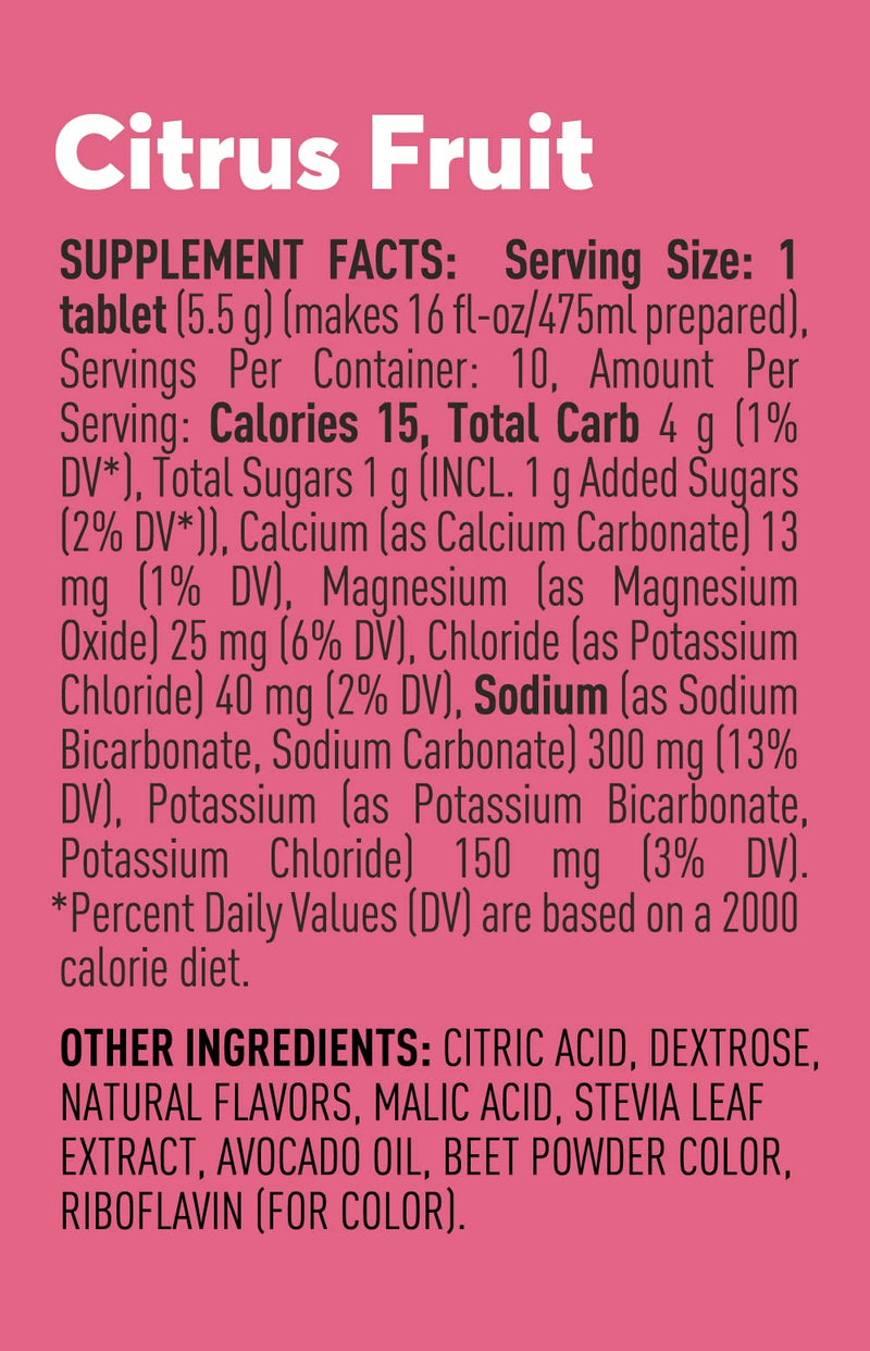 Nuun Sport Electrolyte Tablets for Proactive Hydration, Citrus Fruit, 8 Pack (80 Servings) - BeesActive Australia