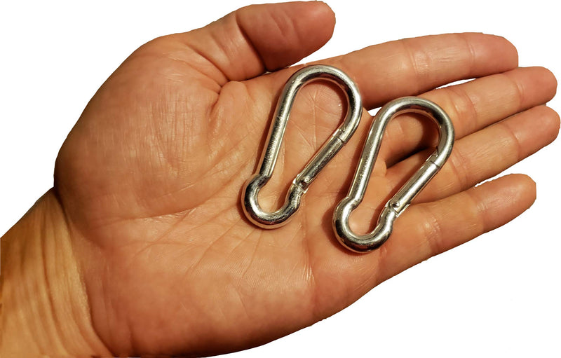 LiftBro 1/4" Heavy Duty Steel Zinc Plated Carabiner - Set of 4 - BeesActive Australia