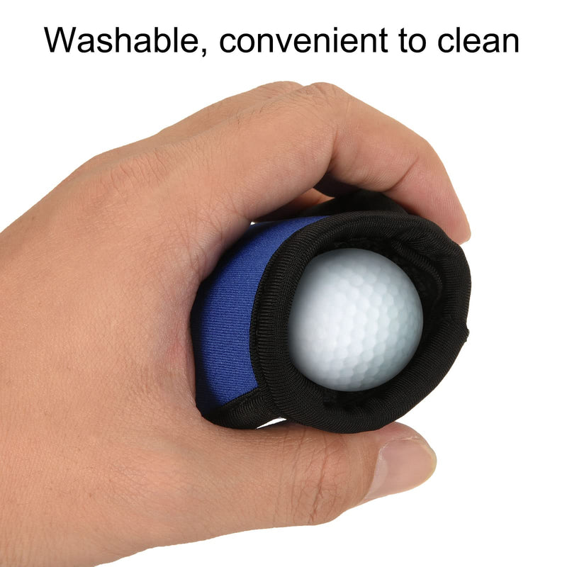 MECCANIXITY Golf Ball Cleaner Pouch Pocket Washer Bag with Clips Blue - BeesActive Australia