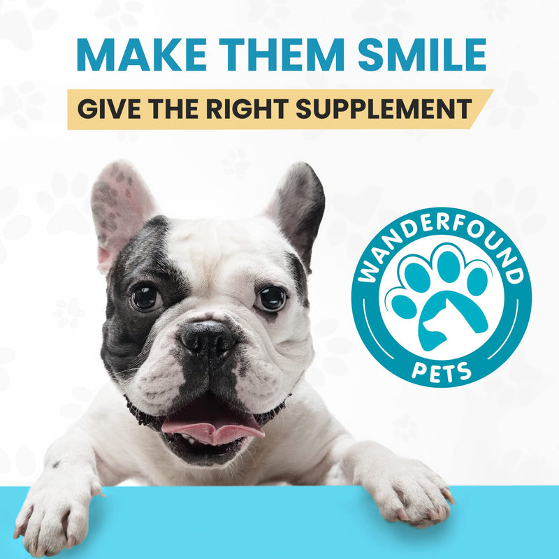 Wanderfound Pets - Milk Thistle for Dogs, Natural Liver Support for Pets, Kidney Cleanse Detox & Repair Formula, Salmon and Bacon Flavor, 100 Chewable Supplement Tablets - BeesActive Australia