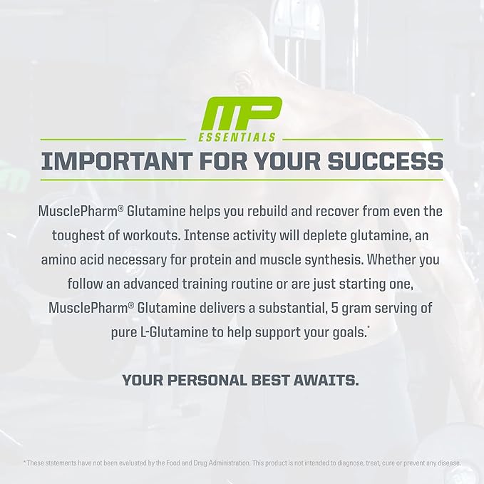 MusclePharm Essentials Glutamine Unscented 300g 0 £66 - BeesActive Australia