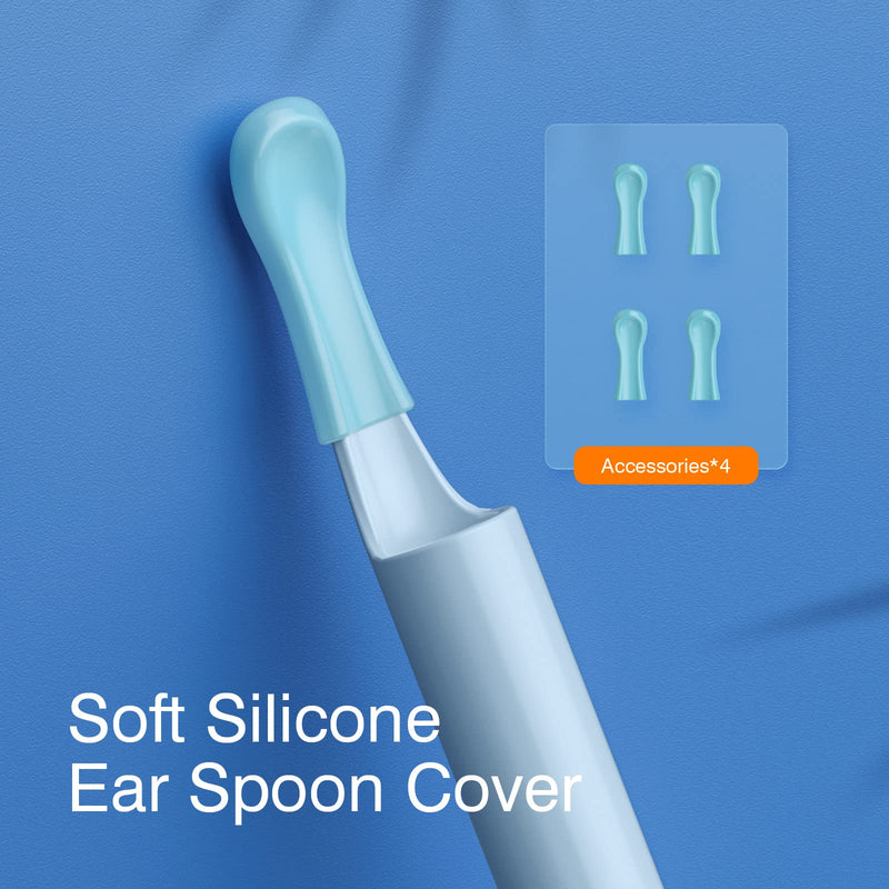 Ear Wax Removal kit Camera - 1920P Wireless Ear Otoscope with 6 LED Lights, Avatar Controls Smart Bud Endoscope Ear Wax Cleaner Tool with Soft Silicone Ear Spoon for iPhone iPad & Android Smart Phones - BeesActive Australia