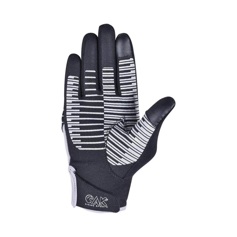 AK Equestrian Perfo Fit Amareta Suede Horse Riding All Season Multifunctional Gloves AKRS-8392 Medium Black/Grey - BeesActive Australia