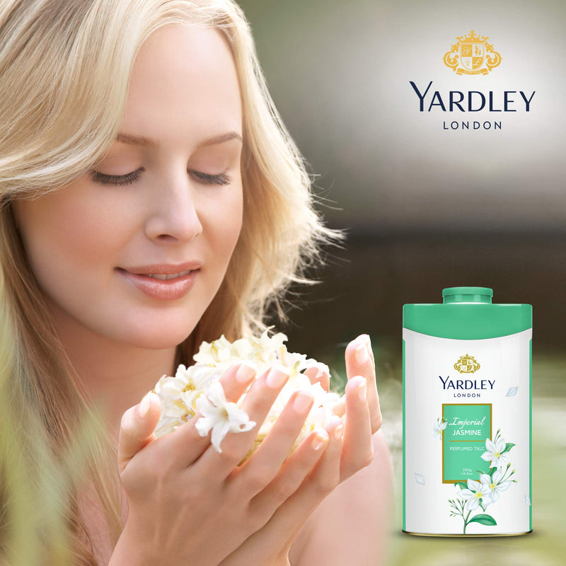 Yardley Jasmine Perfumed Talc, 250 g - BeesActive Australia