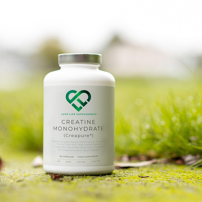 Creapure® Creatine Monohydrate Capsules (1 Gram per Capsule) | 150 Capsules (not Powder or Tablets) | 30-50 Servings | Love Life Supplements - 'Clean, Effective, High Quality' - BeesActive Australia