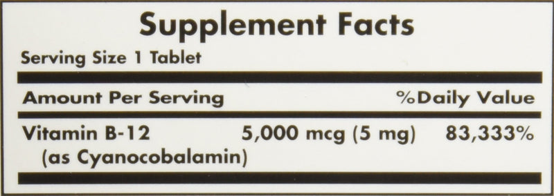 Nature’s Bounty Dual Spectrum Vitamin B-12 Bi-Layer Supplement: Half Quick Release and Half Extended Release, Supports Metabolism and Nervous System Health, 5000mcg, 30 Tablets - BeesActive Australia