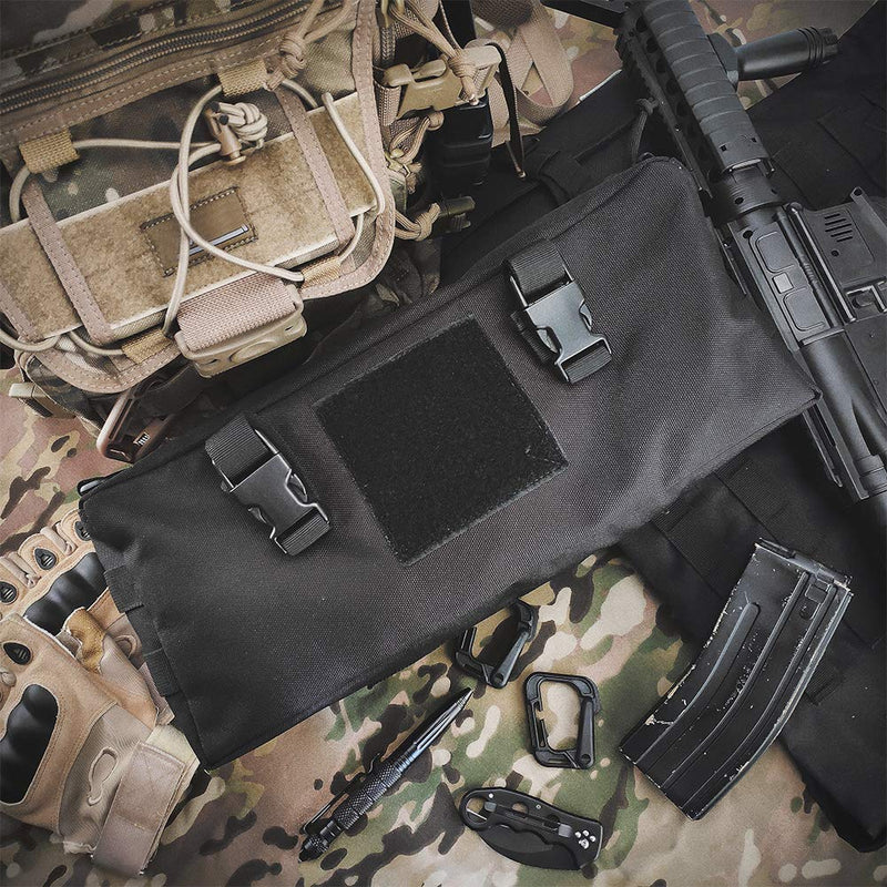 [AUSTRALIA] - AMYIPO Tactical Pouch Multi-Purpose Large Capacity Increment Pouch Short Trips Bag Black (2 PCS) 