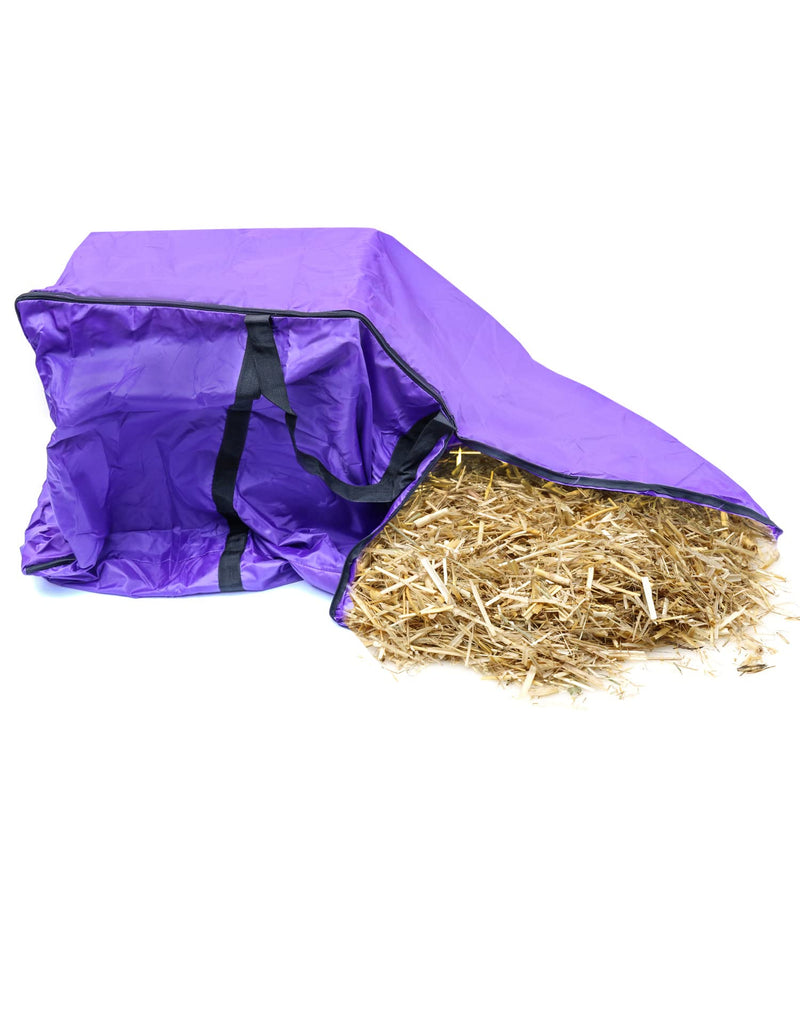 QWORK Hay Bale Storage Bag, 420D Horse and Livestock Hay Bale Bag, Large Tote Waterproof Collapsible Bag Hay Bale Tote Bag with Zipper - BeesActive Australia