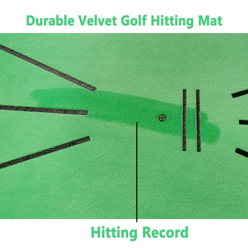 LarpGears Golf Training Hitting Mats for Swing Detection Batting with 6 Pcs Golf Practice Balls Great for Backyard Outdoor Office Golf Training Play Velvet Style - BeesActive Australia