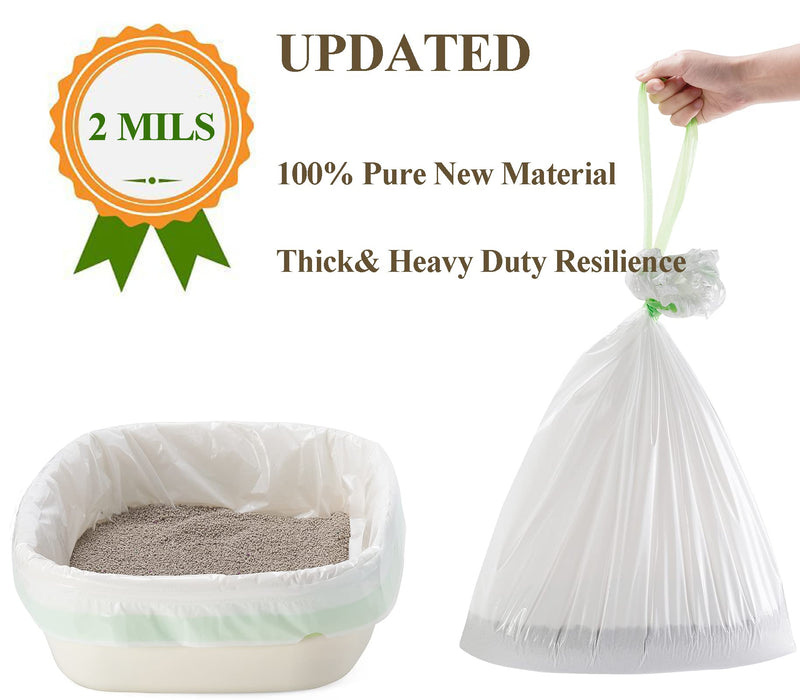 Gefryco Cats Sifting Litter Box Liners Thick 2mil, Jumbo Disposable Waste Litter Bags Litter Tray Liners 14 Count - BeesActive Australia