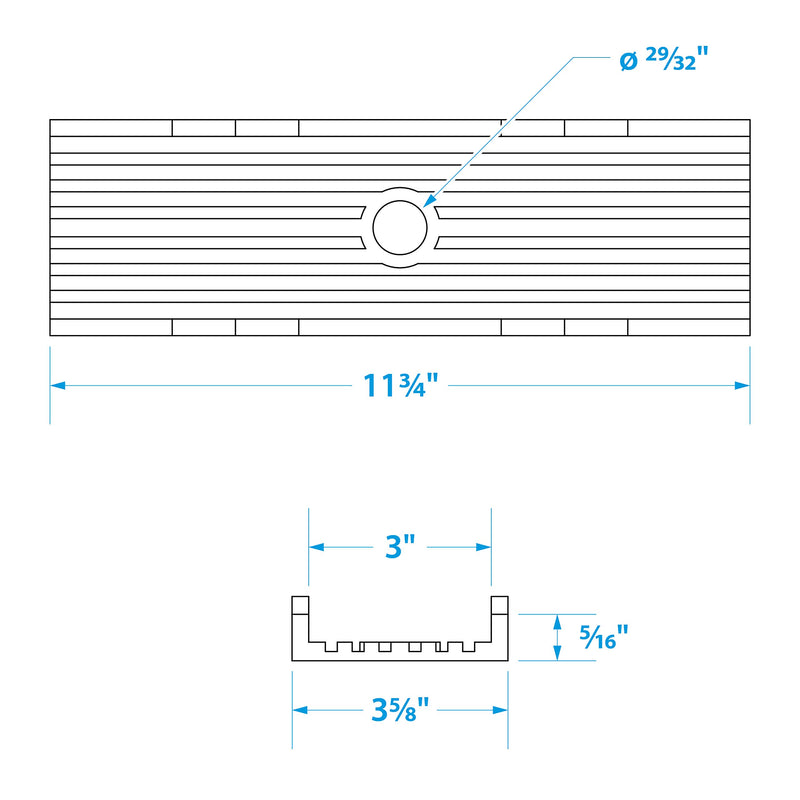 [AUSTRALIA] - SeaChoice 56640 Keel Pad – 12 Inches Long – Non-Marking Thermal Plasticized Rubber, Yellow, One Size 