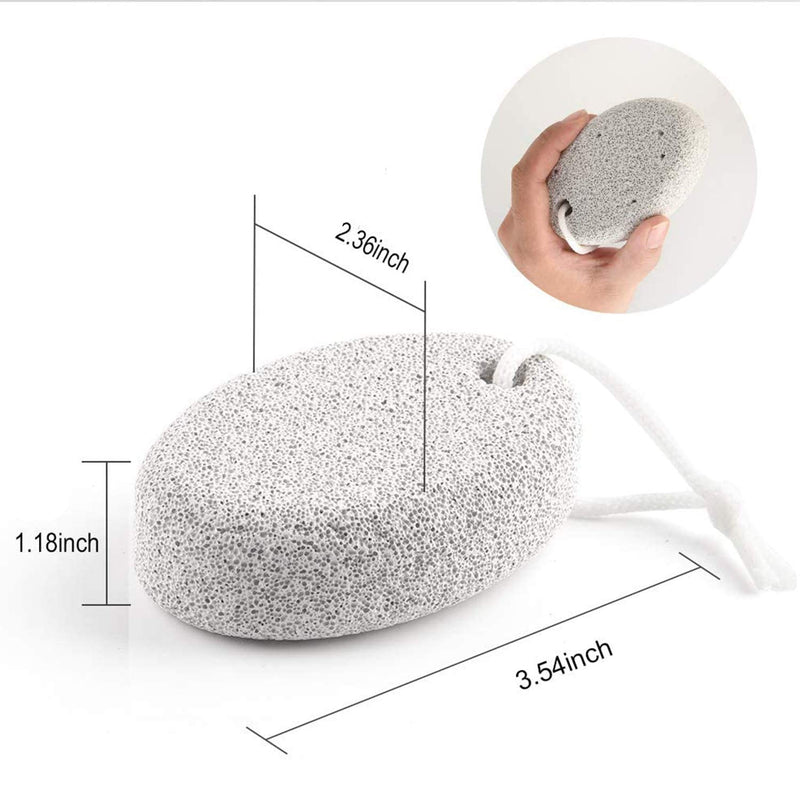 NIUTA【Factory Direct】Pedicure Foot Rasp File Callus Remover, Double-Sided Colossal Foot Rasp Foot File And Callus Remover For Dead Skin (Pumice Stone-Natural), Gray, 2 Count - BeesActive Australia