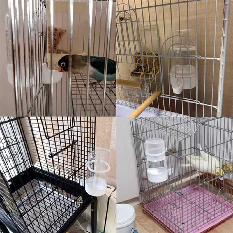 YJJKJ Pet Bird Water Feeder, 13.5 Oz Parrot Water Dispenser, Bird Cage Suspended Automatic Water Dispenser for Parakeet Budgie Cockatiel Lovebirds - BeesActive Australia