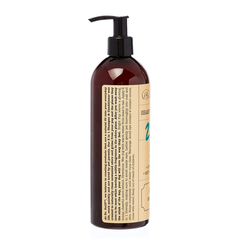 2-in-1 Dog Shampoo & Conditioner by Dr. Sniff | Small Batch & Made by Hand in the USA with Organic Ingredients | Cruelty-Free, Paraben-Free, & SLS-Free | 16oz Bright Pup - BeesActive Australia
