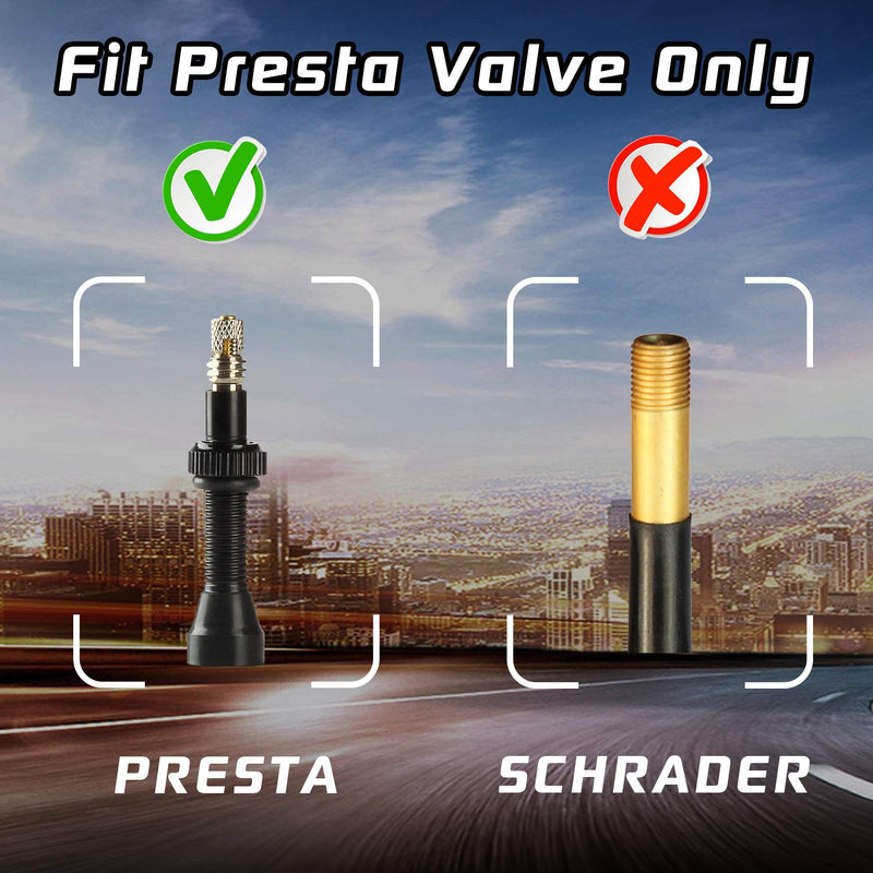 Presta Valve Caps Aluminum Anodized Colorful Air Dust Valve Stem Covers Fit Presta/French MTB Mountain/Road Bike Rocket Design, Heavy-Duty, Screw-On (5 Pack) Green - BeesActive Australia