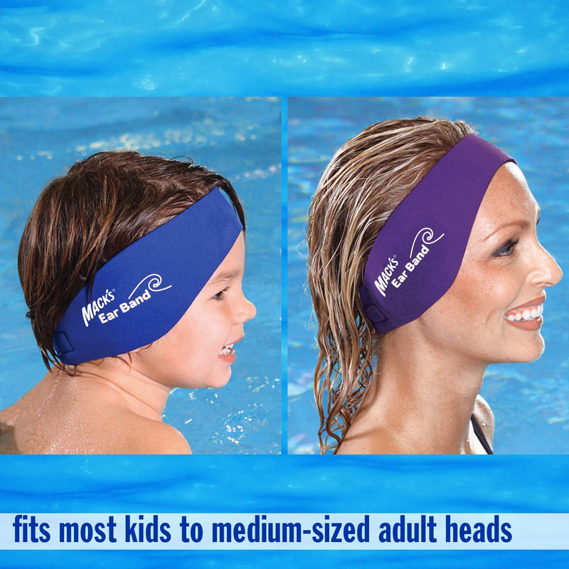 Mack’s Ear Band Swimming Headband – Best Swimmer’s Headband – Doctor Recommended to Keep Water Out and Earplugs in - BeesActive Australia