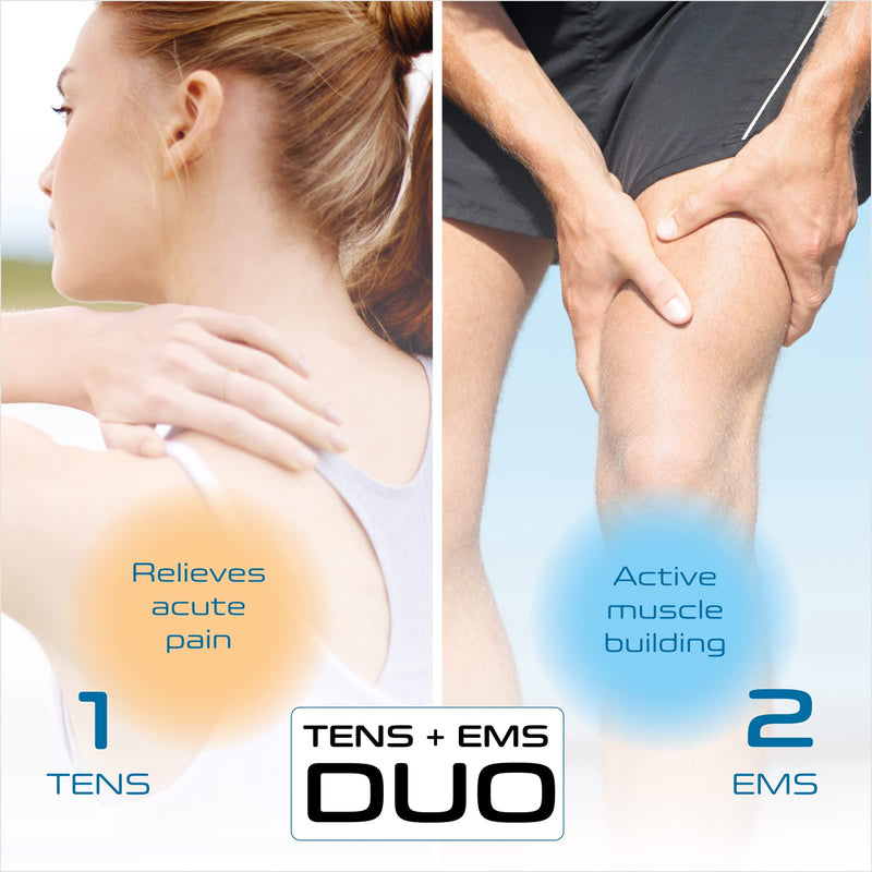 prorelax TENS/EMS Duo | Electrostimulation device | 2 therapies with one device | Natural therapy against chronic pain and for muscle building - BeesActive Australia