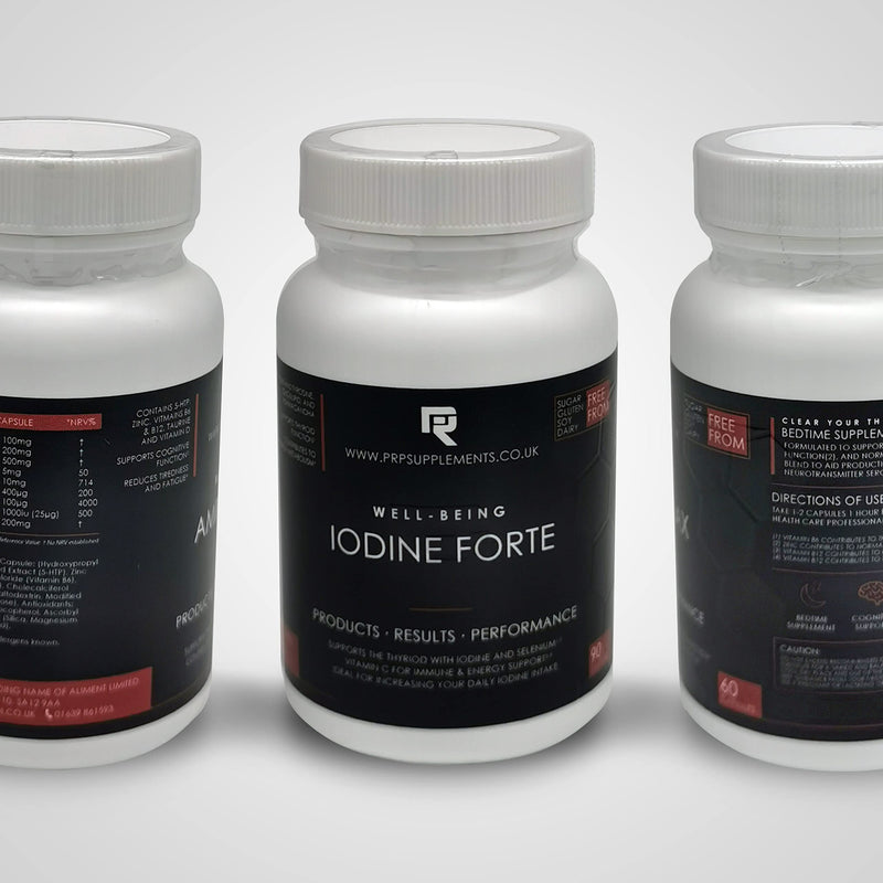 Thyroid Support | Iodine Forte Containing Iodine & Selenium | 90 Vegetarian and Vegan Capsules - BeesActive Australia