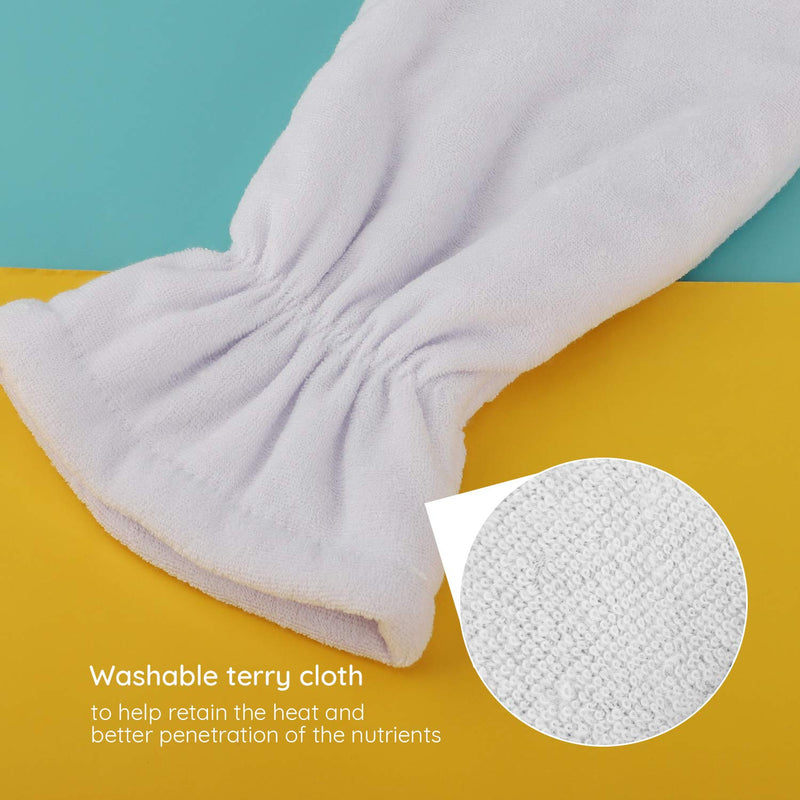 Paraffin Wax Mitts, Segbeauty Paraffin Heated Hand SPA Mittens for Women, Gloves for Hot Wax Hand Therapy Paraffin Thermal Treatment SPA Therabath Wax Warmer Paraffin Wax Machine Normal White - BeesActive Australia