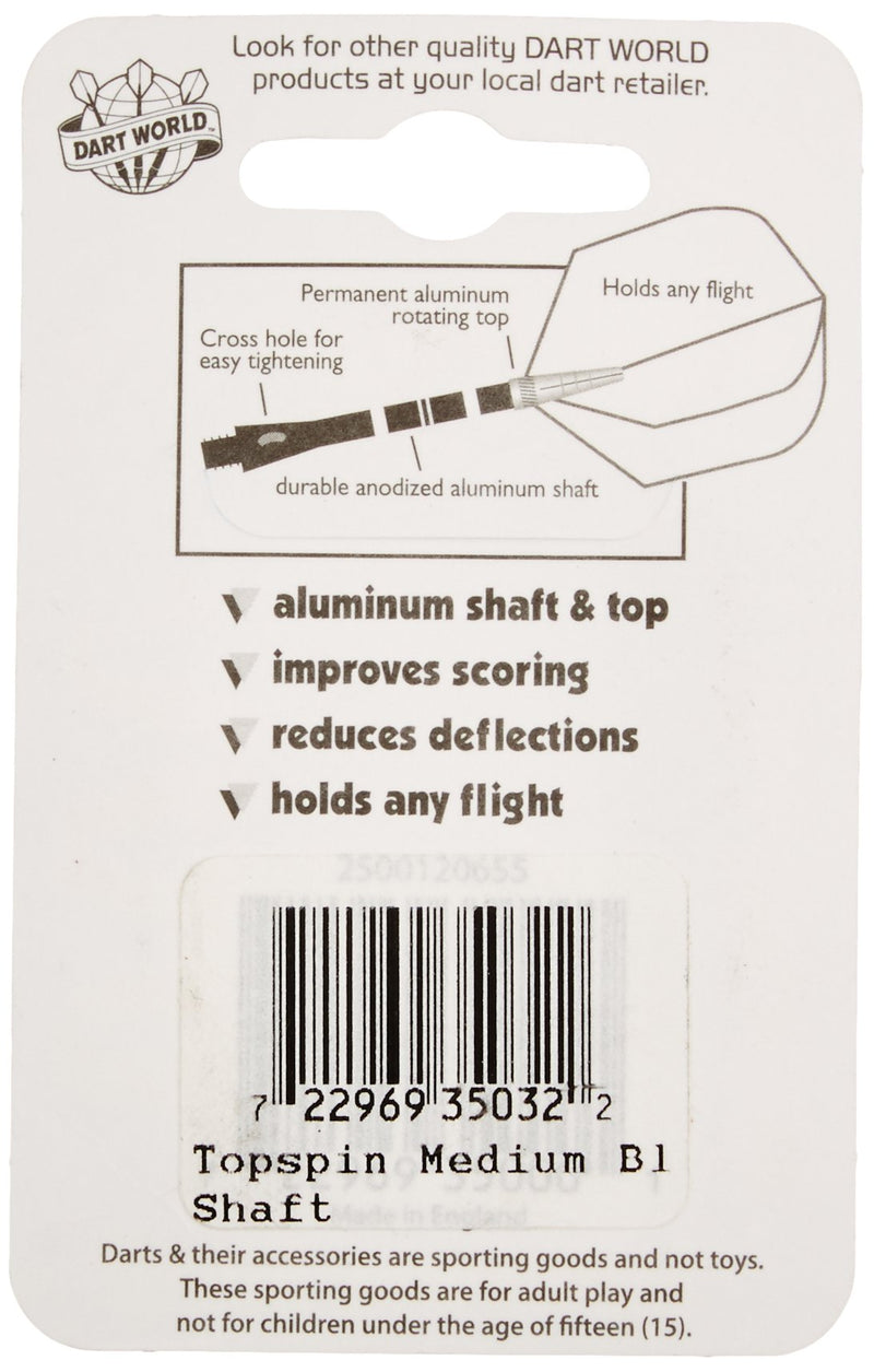 Dart World Top Spin Shaft Medium Black - BeesActive Australia