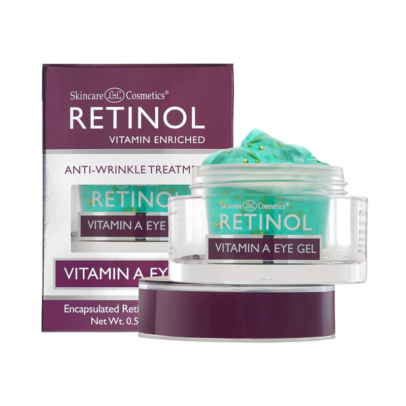 Retinol Vitamin A Eye Gel – Anti-Wrinkle Treatment Minimizes Signs of Aging, Puffiness & Dark Circles Around Eyes – Extra Boost of Retinol From Micro-Beads Restores Tone & Elasticity to Eye Area - BeesActive Australia