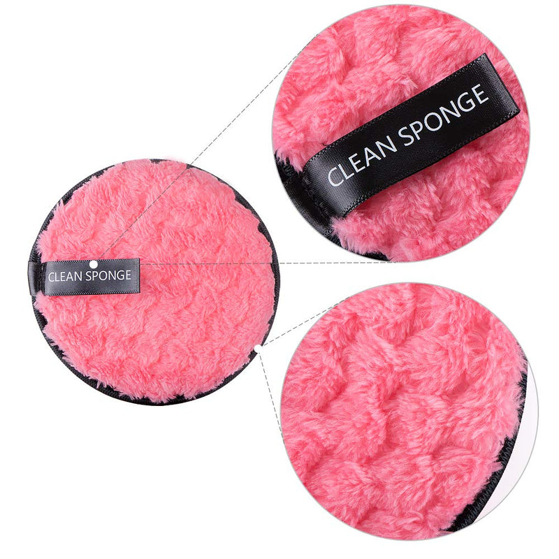 Reusable Makeup Remover Pads & Cloths For Face & Eyes Just Use Water - Washable - EXTRA Large Double-sided Set - Eco-friendly, Suits All Skin Types, With Makeup Headband & Self Adhesive Hooks Three Colors - BeesActive Australia