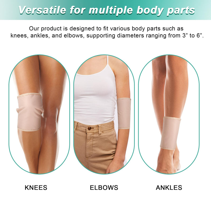 Castor Oil Pack Wrap for Knee Joint Pain, 2 Pack Flannel Castor Oil Strong Magic Stickers Knee Kit with for Body Inflammation, Reusable Organic Castor Oil Pack Wrap for Adult and Kids 2PACK Knee Mat - BeesActive Australia