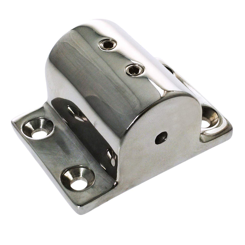 [AUSTRALIA] - NRC&XRC Pair Marine Boat Hand Rail Fitting 316 Stainless Steel 90 Degree Stanchion Rectangle Base Mount Hand Rail Fitting for 1inch (25mm) Tube FOR 1"O.D Tube 