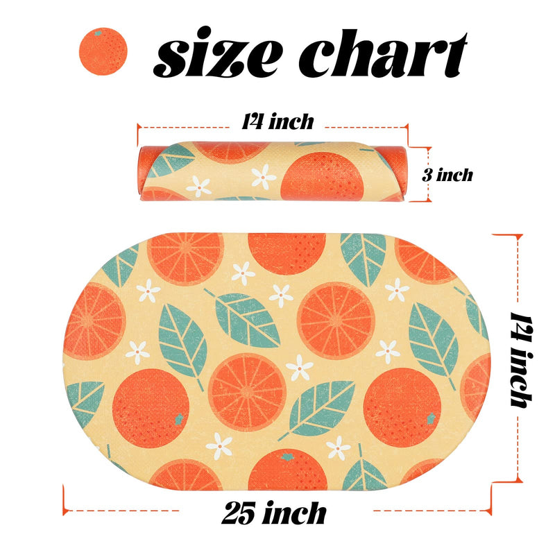 HACHIKITTY Cat Food Mat Dog Feeding Mat for Floor Pet Feeding Mat Waterproof Dog Water Mat Dog Bowl Mats for Food Water Orange - BeesActive Australia