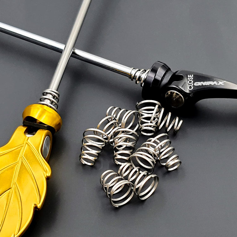 ONIPAX 4 10 20 PCS 304 Stainless Steel Bike Wheel Quick Release SKEWERS Springs 4pcs - BeesActive Australia