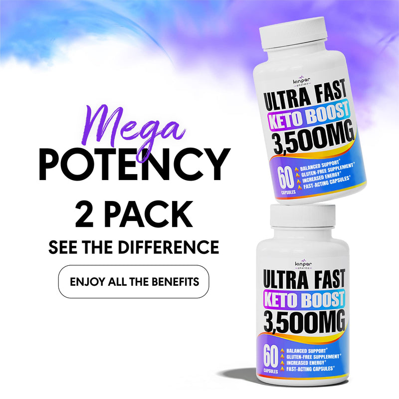 Complete Keto Pills - Keto Fast Exogenous Ketones Supplement for Improved Focus and Stamina - Advanced Weight Management, Energy, and Appetite Support - American Quality - 120 Capsules - Pack of 2 60 Capsules (Pack of 2) - BeesActive Australia