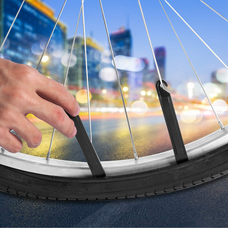 Maifede Bike Inner Tire Patch Repair Kit - with 11 PCS Vulcanizing Patches, 6 PCS Pre Glued Patchs, Portable Storage Box, Metal Rasp and Lever - Also for Motorcycle, BMX and Inflatable Rubber. - BeesActive Australia