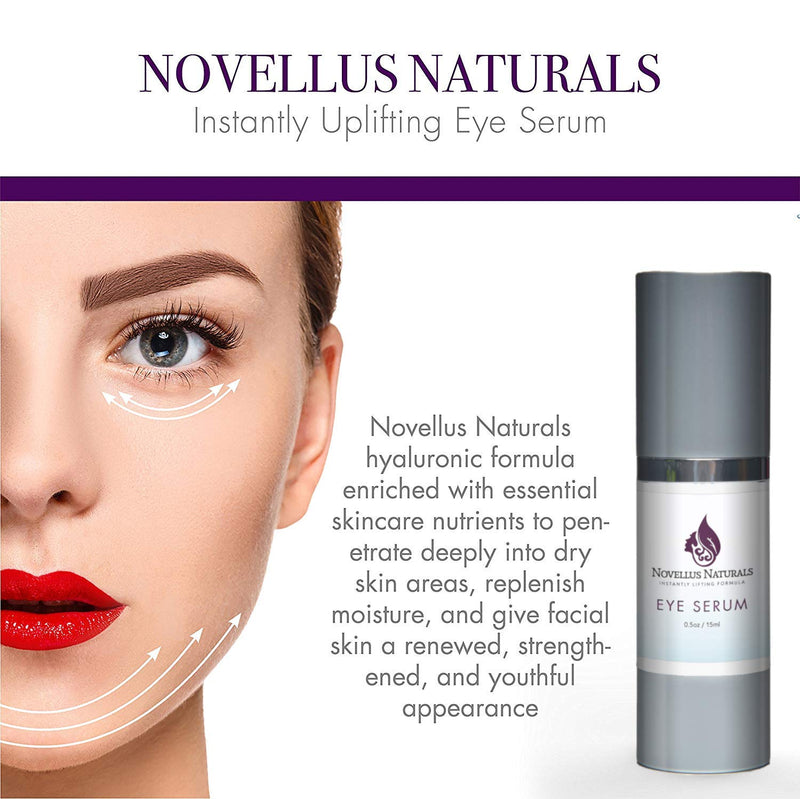 Novellus Naturals- Ultimate Luxury Instantly Uplifting Eye Serum- Age Defying Formula- Designed to Deeply Hydrate- Fill Fine Lines- Minimize The Signs of Aging- Brighten and Accentuate Eyes - BeesActive Australia