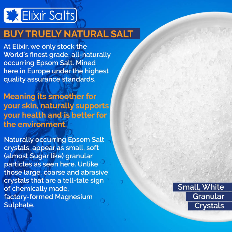 Elixir Gardens ORGANIC EPSOM BATH SALTS | 5KG BUCKET/PAIL/TUB | Magnesium Sulphate - BeesActive Australia