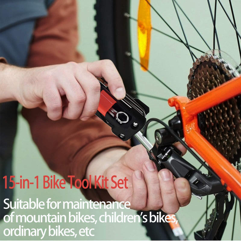 Ufree Bicycle Tools Kit Set 15 in 1 Bicycle Bike Tool Mountain Bike Accessories for Bicycle Repair Bicycle Tools Bike Tool Kit - BeesActive Australia