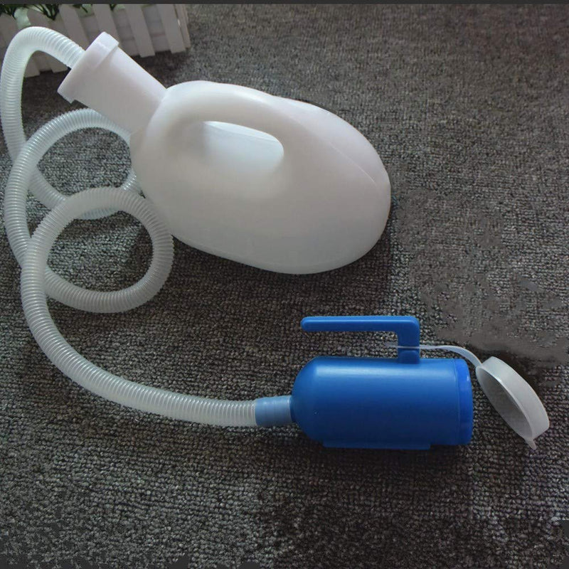 YUMSUM Male Bed Urinal Men's Potty Pee Bottle Collector 2000MLwith 1.3M Tube (White) White - BeesActive Australia