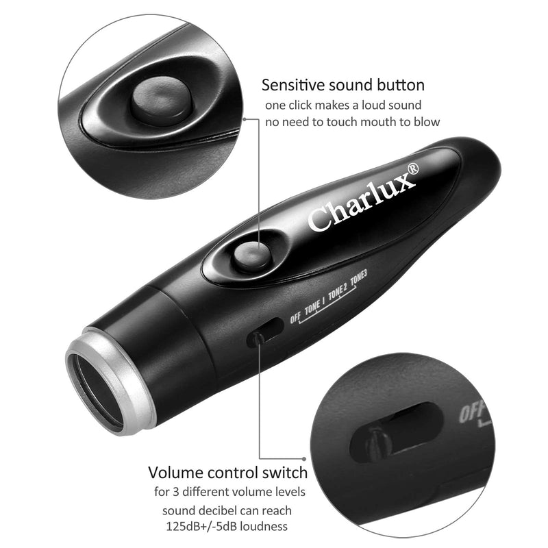 Electronic Whistle for Referee Coach PE Teacher Pet Electric Blowless Whistle with Lanyard for Indoor Outdoor Games Sports Camping Hiking Boating Emergency 3 Tones High Volume Mouth Free - BeesActive Australia
