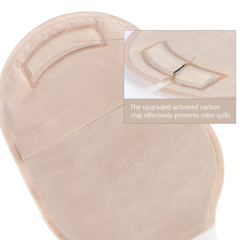 OUCHAN 1-Piece Ostomy Bags Colostomy Pouch with Hook and Loop 12”, Cut-to-Fit(20 pcs/Box) - BeesActive Australia