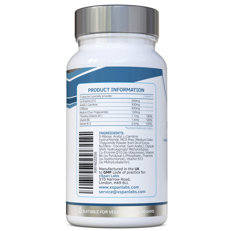 CardioBoost 90 Capsules – a Precise Balance of CoQ10, D-Ribose, Acetyl L-Carnitine, B Vitamins & Medium Chain Triglycerides for Normal Heart Function and to Reduce Tiredness & Fatigue - BeesActive Australia